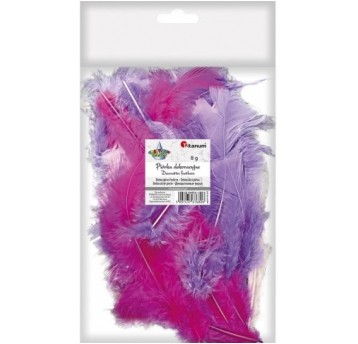 PIÓRKA 8G RÓŻOWO-FIOLETOWE