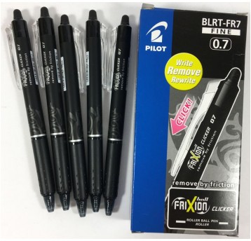 PIÓRO FRIXION BALL CLICKER 0,7 CZARNY PILOT