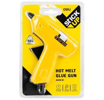 PISTOLET DO KLEJU 20W ŻÓŁTY - WKŁAD 7MM DELI