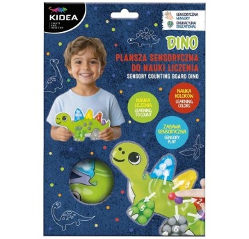 PLANSZA SENSORYCZNA DO NAUKI LICZENIA DINO KIDEA