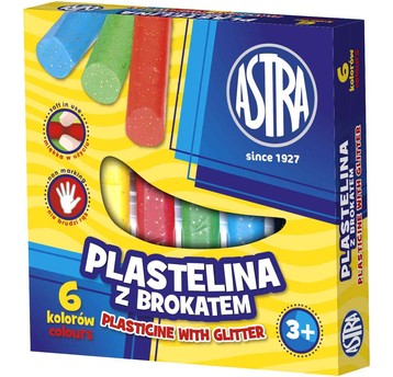 PLASTELINA 6 KOL BROKAT ASTRA