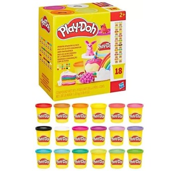 PLAY-DOH ZESTAW 18 KOLOROWYCH TUB