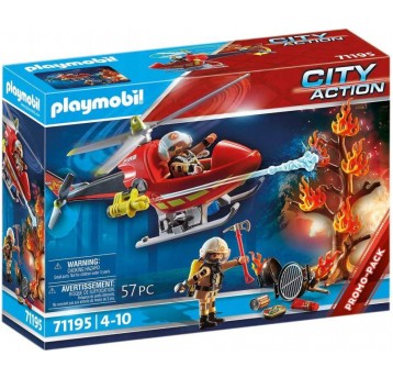 PLAYMOBIL 71195 HELIKOPTER STRAŻACKI