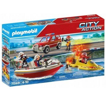 PLAYMOBIL 71569 AKCJA STRAŻY POŻARNEJ NA WODZIE
