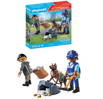 PLAYMOBIL 71731 POSZUKIWANIA ŚLADÓW Z PSEM TROPIĄC