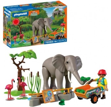 PLAYMOBIL 72068 SŁOŃ Z OPIEKUNEM