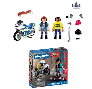 PLAYMOBIL 72079 POŚCIG MOTOCYKLOWY