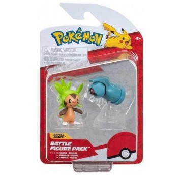 POKEMON FIGURKI BITEWNE CHESPIN + BELDUM