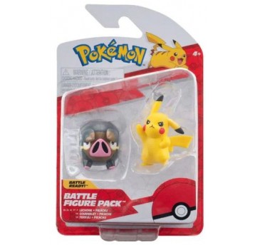 POKEMON FIGURKI BITEWNE LECHONK + PIKACHU
