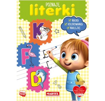 POZNAJĘ LITERKI Z NAKLEJKAMI MARTEL