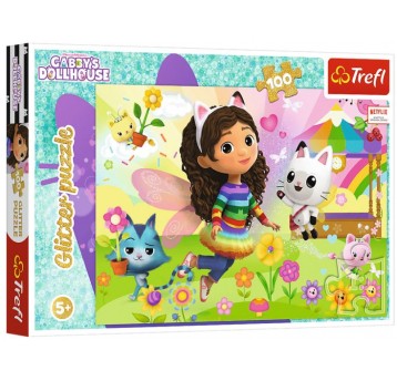 PUZZLE 100 EL TREFL BROKATOWA GABBY