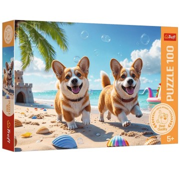 PUZZLE 100 EL TREFL CORGI PIESEK