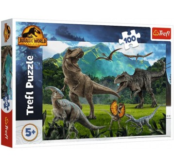 PUZZLE 100 EL TREFL DINOZAURY PARK JURAJSKI