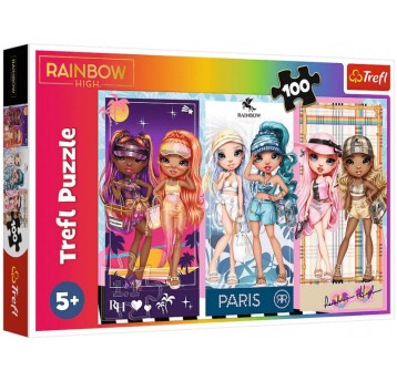 PUZZLE 100 EL TREFL LALECZKI RAINBOW HIGH