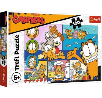 PUZZLE 100 EL TREFL LENIWY GARFIELD