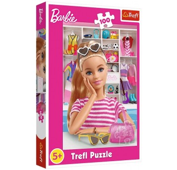 PUZZLE 100 EL TREFL POZNAJ BARBIE
