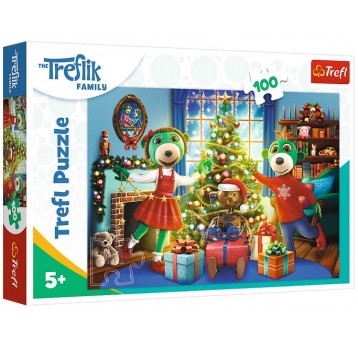 PUZZLE 100 EL ZIMOWE TREFLIKI