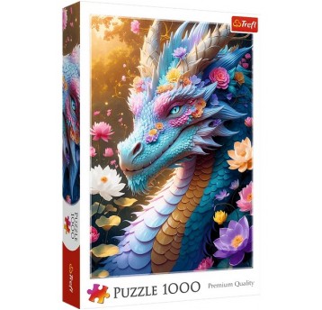 PUZZLE 1000 EL TREFL KOLOROWY SMOK