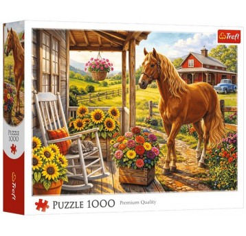 PUZZLE 1000 EL TREFL KOŃ NA FARMIE