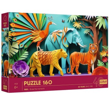 PUZZLE 160 EL TREFL PAPER ART DŻUNGLA