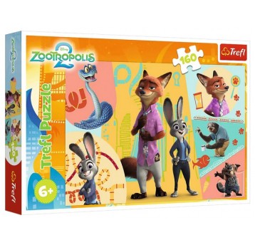 PUZZLE 160 EL TREFL RAZEM W ZOOTOPII
