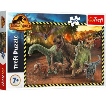 PUZZLE 200 EL TREFL DINOZAURY PARKU JURAJSKIEGO