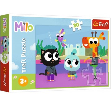 PUZZLE 30 EL TREFL KOTEK MILO
