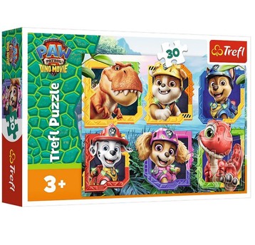 PUZZLE 30 EL TREFL PSI PATROL WYSPA DINOZAURÓW
