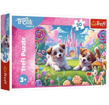 PUZZLE 30 EL TREFL ŚWIAT PEŁEN UŚMIECHU