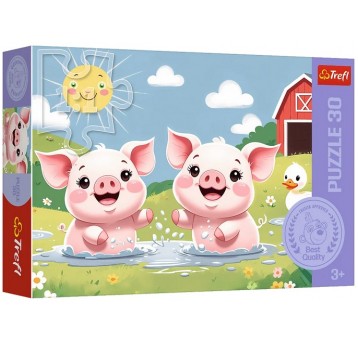 PUZZLE 30 EL TREFL WESOŁE ŻYCIE NA WSI