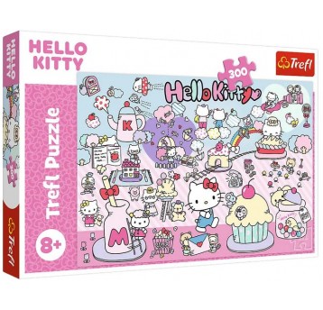 PUZZLE 300 EL TREFL POZNAJ ŚWIAT HELLO KITTY