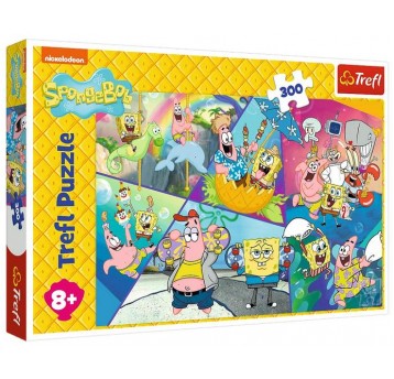 PUZZLE 300 EL TREFL SPONGEBOB W BIKINI DOLNYM
