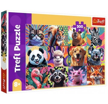PUZZLE 300 EL TREFL ZABAWNE PORTRETY ZWIERZĄT