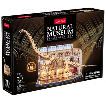 PUZZLE 3D LED NATURAL MUSEUM BRACHIOZAUR