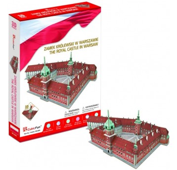PUZZLE 3D ZAMEK KRÓLEWSKI W WARSZAWIE 105 EL