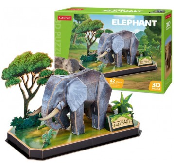 PUZZLE 3D ZWIERZĘTA SŁOŃ