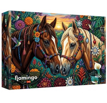 PUZZLE 400 EL TREFL FLAMINGO KWIECISTY GALOP
