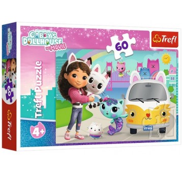 PUZZLE 60 EL TREFL GABBY I KOCIE PRZYGODY
