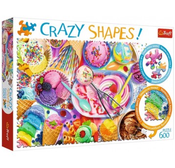 PUZZLE 600 EL TREFL CRAZY SHAPES SŁODKIE MARZENIE