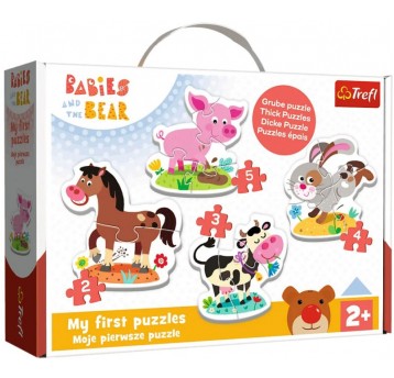 PUZZLE BABY TREFL NA FARMIE