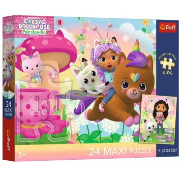 PUZZLE MAXI 24 EL TREFL GABBY NA RATUNEK