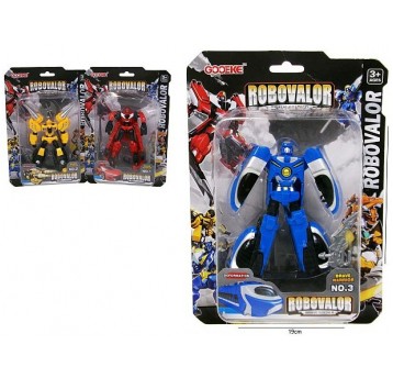 ROBOT POJAZD ROBOVALOR 12CM 3 RODZ.