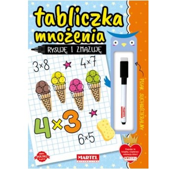 RYSUJĘ I ZMAZUJĘ TABLICZKA MNOŻENIA MARTEL