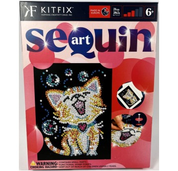 SEQUIN ART FP2418 BUBBLES THE KITTEN