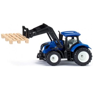 SIKU 1544 TRAKTOR Z WIDŁAMI I PALETAMI NEW HOLLAND