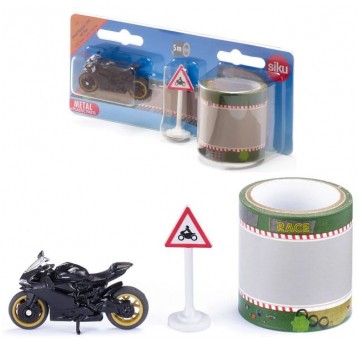 SIKU 1601 ZESTAW MOTOCYKL + TAŚMA