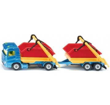 SIKU 1695 CIĘŻARÓWKA Z KONTENERAMI BUDOWLANYMI