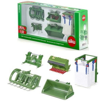SIKU FARMER 3658 ZESTAW PRZEDNICH ŁADOWAREK 1:32