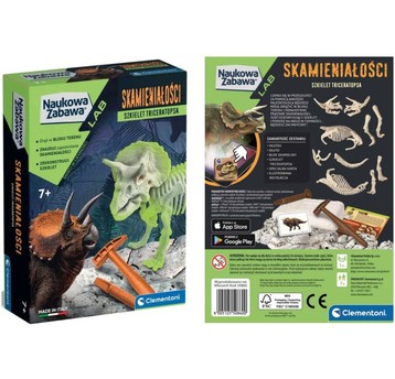 SKAMIENIAŁOŚCI TRICERATOPS CLEMENTONI