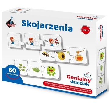 SKOJARZENIA PUZZLE 3 ELEMENTOWE 60 EL. - ASKATO